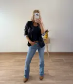 Pantalón vaquero acampanado - Imagen 3