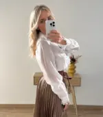 Camisa blanca con bordado - Imagen 2