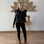 Chaleco polipiel volantes