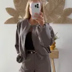 Chaqueta Bomber corta de espiga