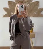 Chaqueta Bomber corta de espiga