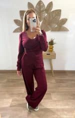 Conjunto con detalle lateral y pantalón fluido. - Imagen 8