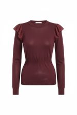 Camiseta manga larga volantes en hombro - Imagen 10