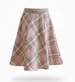 Falda midi cuadros con bolsillos y cinturón - Imagen 8