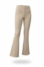 Pantalón estrecho campana con cremallera - Imagen 4