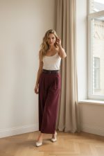 Pantalón ancho cinturón negro - Imagen 3