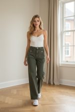 Pantalón vaquero recto bolsillos delanteros - Imagen 6